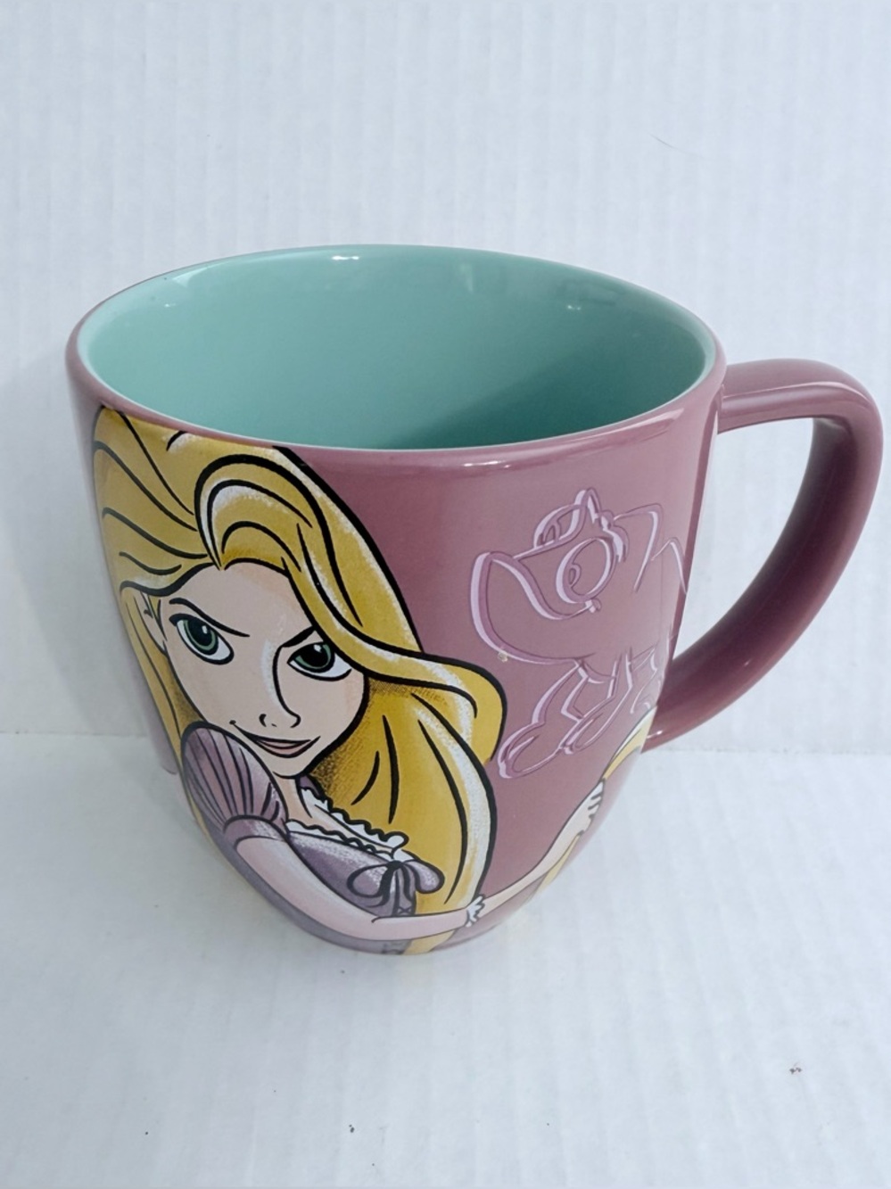 Disney Rapunzel Ceramic Mug in Dusty Rose and Aqua